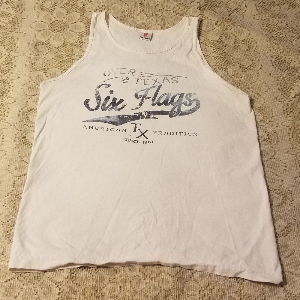 Vintage Men's Six Flags Muscle Tee